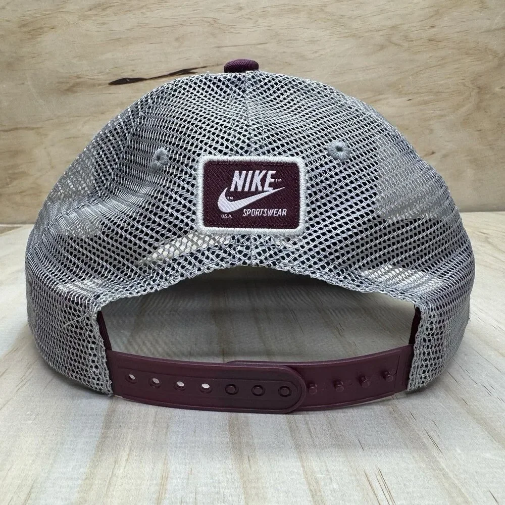 NWOT Texas A&M Aggies Nike Plaid Trucker Mesh Hat Cap Adjustable OSFM